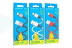 Кабель USB - Lightning BOROFONE BX83 2,4A (белый) 1м (силиконовый)