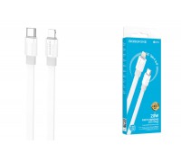 Кабель USB Type-C - Lightning BOROFONE BX89 Union PD (бело-серый) 1м