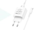 Сетевое зарядное устройство USB-C+ кабель Type-C - Type-C BOROFONE BA81A PD20W (белый)