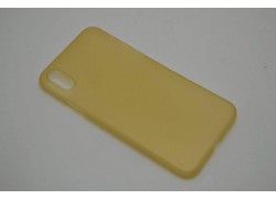 Чехол для iPhone X ультратонкий (золотистый)