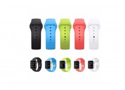 Ремешок силиконовый Apple Watch 38-40 мм цвет оранжевый