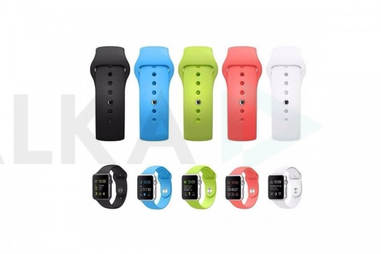 Ремешок силиконовый Apple Watch 38-40 мм цвет оранжевый