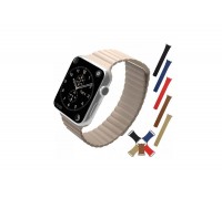 Кожаный магнитный браслет для Apple Watch 38-40 мм цвет в ассортименте