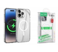 Чехол для iPhone 14 Pro Max (6.7) HOCO Magnetic series тонкий (прозрачный)