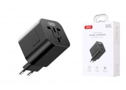 Сетевое зарядное устройство XO WL28 International Universal Travel Converter Plugs Black