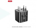 Сетевое зарядное устройство XO WL28 International Universal Travel Converter Plugs Black