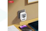 Сетевое зарядное устройство 3USB + USB-C XO WL26 EU to Multi-Country Universal Wall Plug 1USB-C+3USB-A Multi-Port Output Charger White