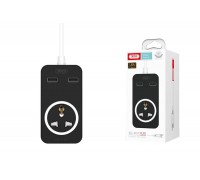 Сетевое зарядное устройство 2USB XO WL01 universal Charger Black