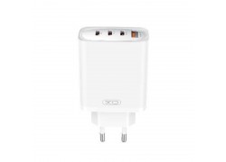 Сетевое зарядное устройство USB + 3 USB-C XO CE23 (EU) 65W GaN Nitride Fast Charging White