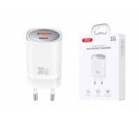 Сетевое зарядное устройство USB + USB-C XO CE21(EU) PD30W/PPS33W Fast Charger White