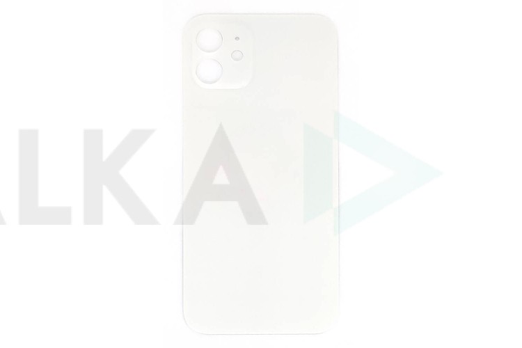 Задняя крышка (стекло) для iPhone 12 (белый) легкая установка (литое стекло)