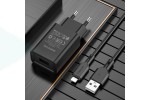 Сетевое зарядное устройство USB + кабель Lightning BOROFONE BA68A Glacier 2100mAh (черный)