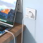 Сетевое зарядное устройство USB + кабель Lightning BOROFONE BA68A Glacier 2100mAh (белый)