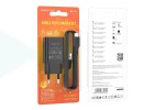 Сетевое зарядное устройство USB + кабель Type-C BOROFONE BA68A Glacier (черный)