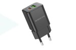 Сетевое зарядное устройство USB + USB-C BOROFONE BN14 PD30W+ QC3.0 (черный)