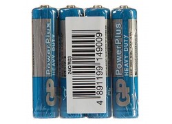Батарейка солевая GP R03 AAA/4SH PowerPlusl (цена за спайку 4 шт)