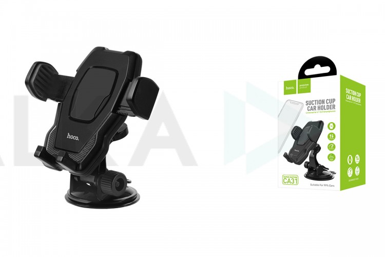 Держатель автомобильный для телефона HOCO CA31 cool run suction cup car holder черный