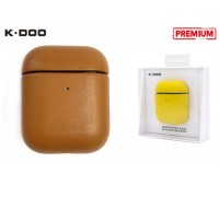 Чехол для наушников K-DOO LUXCRAFT+ AirPods 1/2 (Brown)