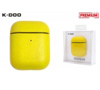 Чехол для наушников K-DOO LUXCRAFT+ AirPods 1/2 (Yellow)