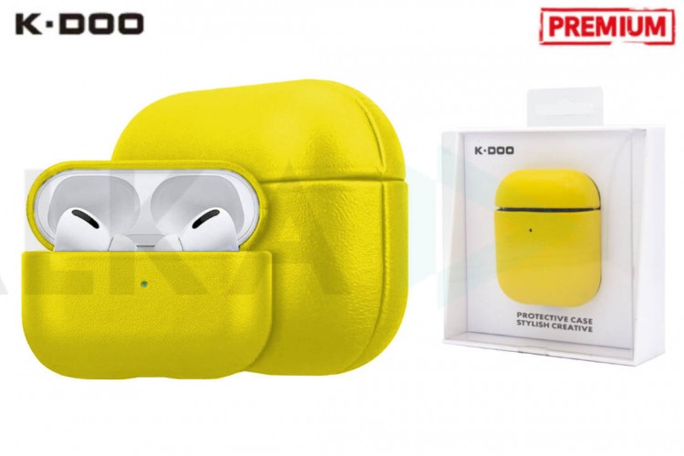 Чехол для наушников K-DOO LUXCRAFT+ AirPods PRO (Yellow)