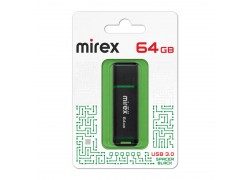 Флешка USB 3.0 Mirex 64 ГБ Mirex SPACER BLACK 64GB (ecopack)