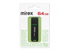 Флешка USB 2.0 Mirex 64 ГБ SPACER BLACK 64GB (ecopack)