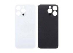 Задняя крышка (стекло) для iPhone 14 Pro Max (белый) легкая установка (литое стекло)