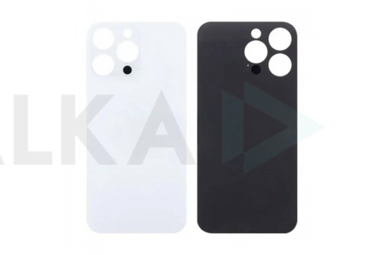 Задняя крышка (стекло) для iPhone 14 Pro Max (белый) легкая установка (литое стекло)
