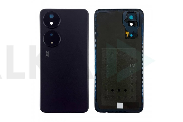 Задняя крышка для Huawei Honor X7b 4G (CLK-LX1) (черный) + стекло камеры HQ