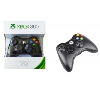 Геймпад беспроводной для X-BOX 360 черный (упаковка светлая, картон)