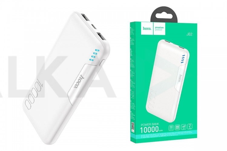 Универсальный дополнительный аккумулятор Power Bank HOCO J82 (10000 mAh) (белый)
