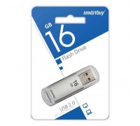 Флешка USB 2.0 Smartbuy 16GB V-Cut Silver (SB16GBVC-S)