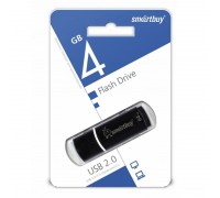 Флешка USB 2.0 Smartbuy 4GB Crown Black (SB4GBCRW-K)