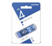 Флешка USB 2.0 Smartbuy 4GB Glossy series Blue (SB4GBGS-B)