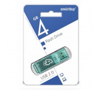 Флешка USB 2.0 Smartbuy 4GB Glossy series Green (SB4GBGS-G)