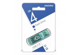Флешка USB 2.0 Smartbuy 4GB Glossy series Green (SB4GBGS-G)
