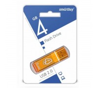 Флешка USB 2.0 Smartbuy 4GB Glossy series Orange (SB4GBGS-Or)