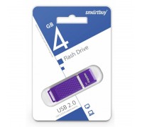 Флешка USB 2.0 Smartbuy 4GB Quartz series Violet (SB4GBQZ-V)