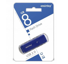 Флешка USB 2.0 Smartbuy 8GB Dock Blue (SB8GBDK-B)