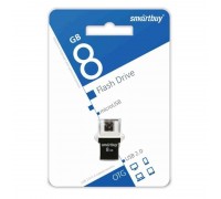 Флешка USB 2.0 Smartbuy 8GB OTG POKO series Black (SB8GBPO-K)
