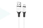 Кабель USB - MicroUSB BOROFONE BX79 силиконовый 2,4A (белый) 1м