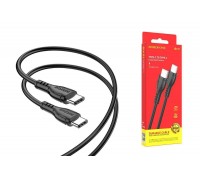Кабель USB Type-C - USB Type-C BOROFONE BX51, PD60W (черный) 1м