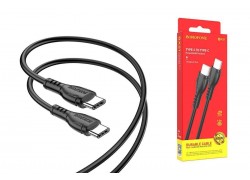 Кабель USB Type-C - USB Type-C BOROFONE BX51, PD60W (черный) 1м