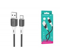 Кабель USB - USB Type-C BOROFONE BX79, 2,4A (черный) силиконовый 1м