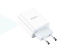 Сетевое зарядное устройство USB + USB-C HOCO C97A PD20W+ QC3.0 (белый)