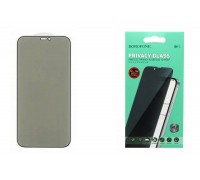 Защитное стекло дисплея iPhone 16 Pro Max BOROFONE BF5 Security privacy tempered glass черная рамка