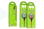 Кабель USB - MicroUSB HOCO X38 2,4A (черный) 1м (в оплетке)