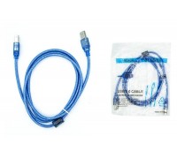 Кабель для принтера USB2.0 Type-A (папа) - Type-B (папа) 1,5 м синий
