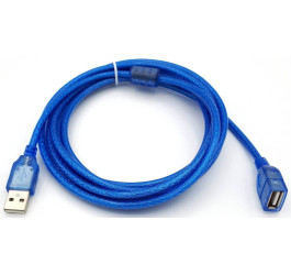 Кабель USB 2.0 удлинитель Type-A (папа - мама) 3 м синий (NN-U2MFB03)