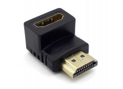 Переходник HDMI (мама - папа) угловой вниз V1.4